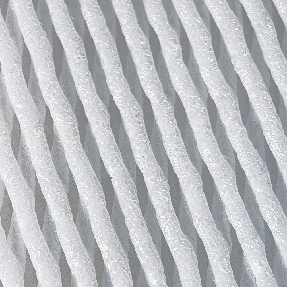White EPE Foam netting laid out